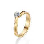 Pierścionek złoty z diamentem AJPZ_064